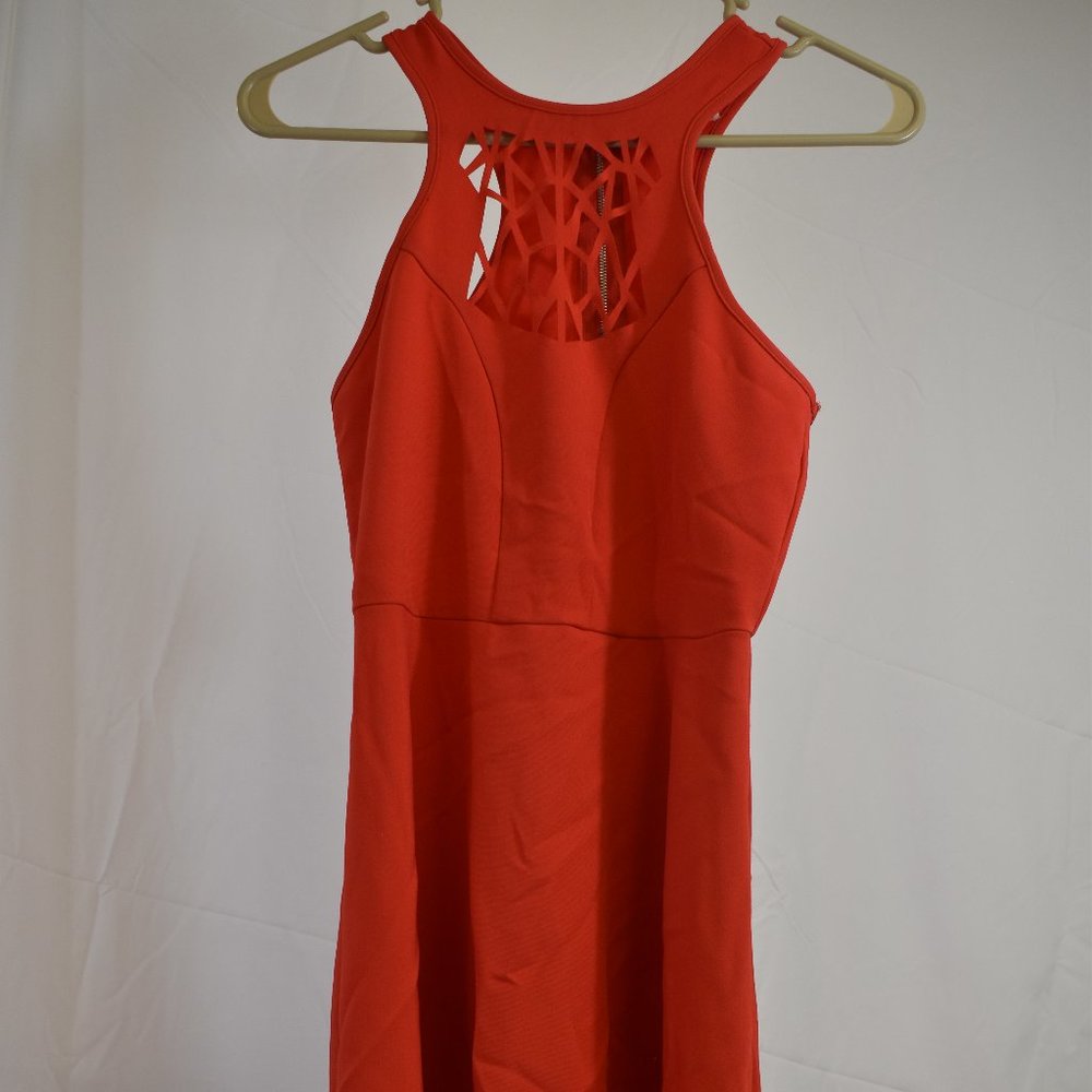 Red-orange Ya Los Angeles knee length dress
